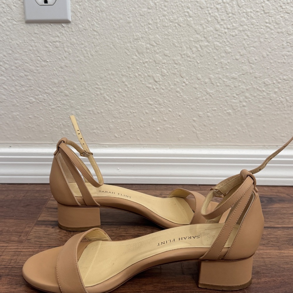 Perfect Block Sandal 30, Sand Calf leather, Size 38 - Picture 3 of 5
